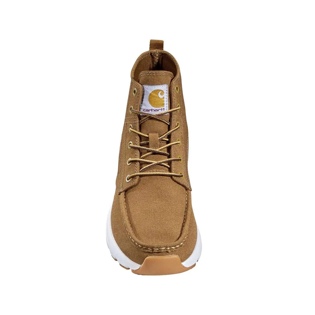 5" WOMEN'S HASLETT MOC TOE CANVAS SOFTTOE CHUKKA BROWN