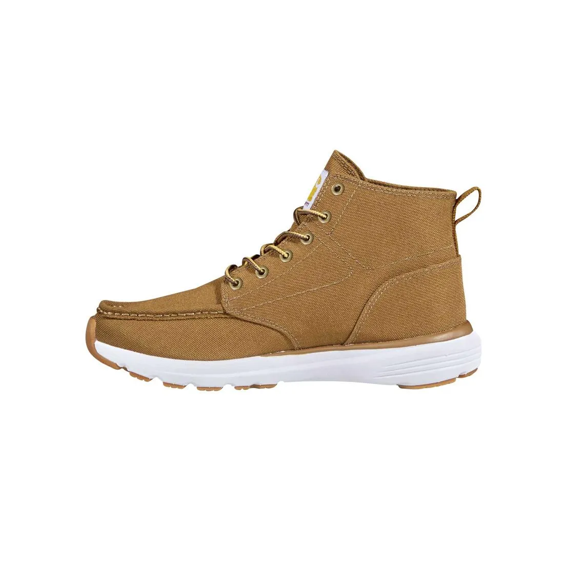 5" WOMEN'S HASLETT MOC TOE CANVAS SOFTTOE CHUKKA BROWN