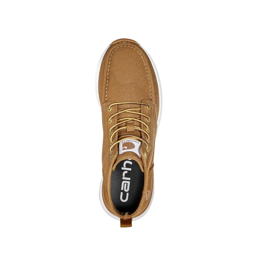 5" WOMEN'S HASLETT MOC TOE CANVAS SOFTTOE CHUKKA BROWN