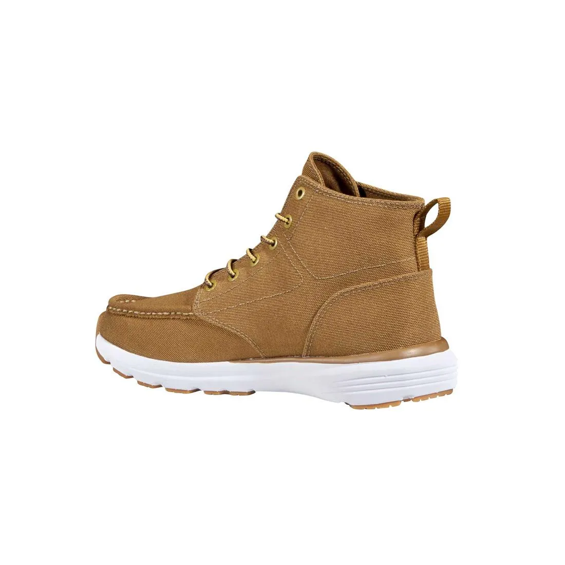 5" WOMEN'S HASLETT MOC TOE CANVAS SOFTTOE CHUKKA BROWN