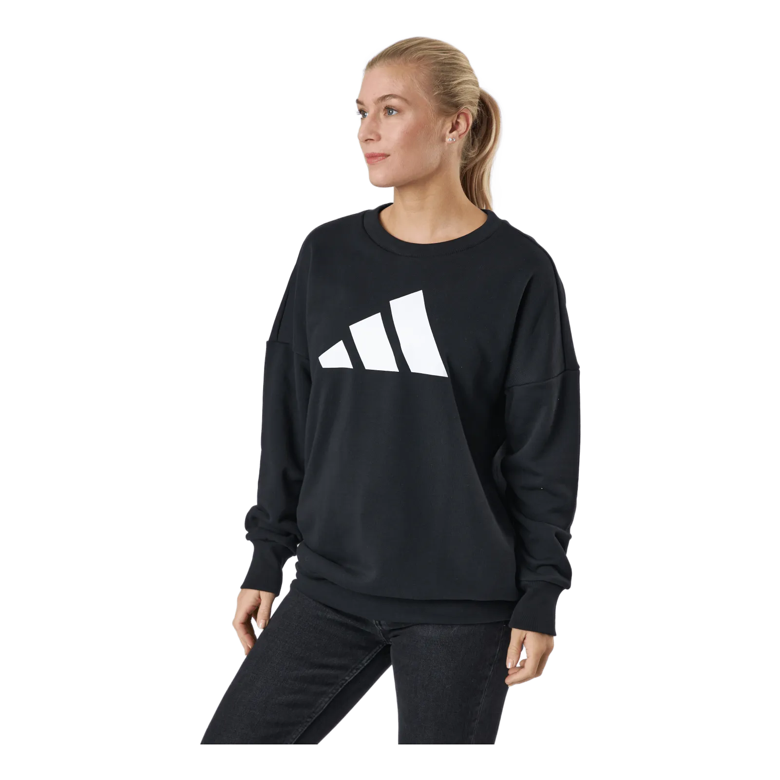 Adidas Adidas Sportswear Three Bar Sweatshirt Black