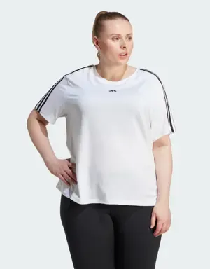 Adidas Camiseta AEROREADY Train Essentials 3 bandas (Tallas grandes)