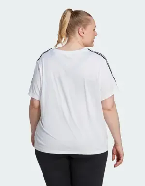 Adidas Camiseta AEROREADY Train Essentials 3 bandas (Tallas grandes)