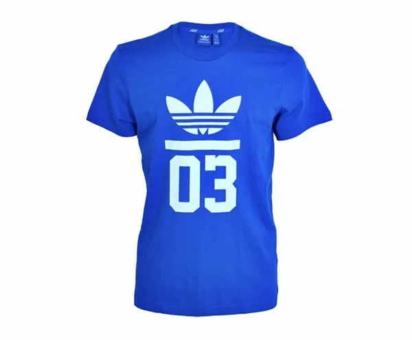 ADIDAS ORIGINALS CAMISETA 3STRIPES TREFOIL (AZUL/BLANCO)