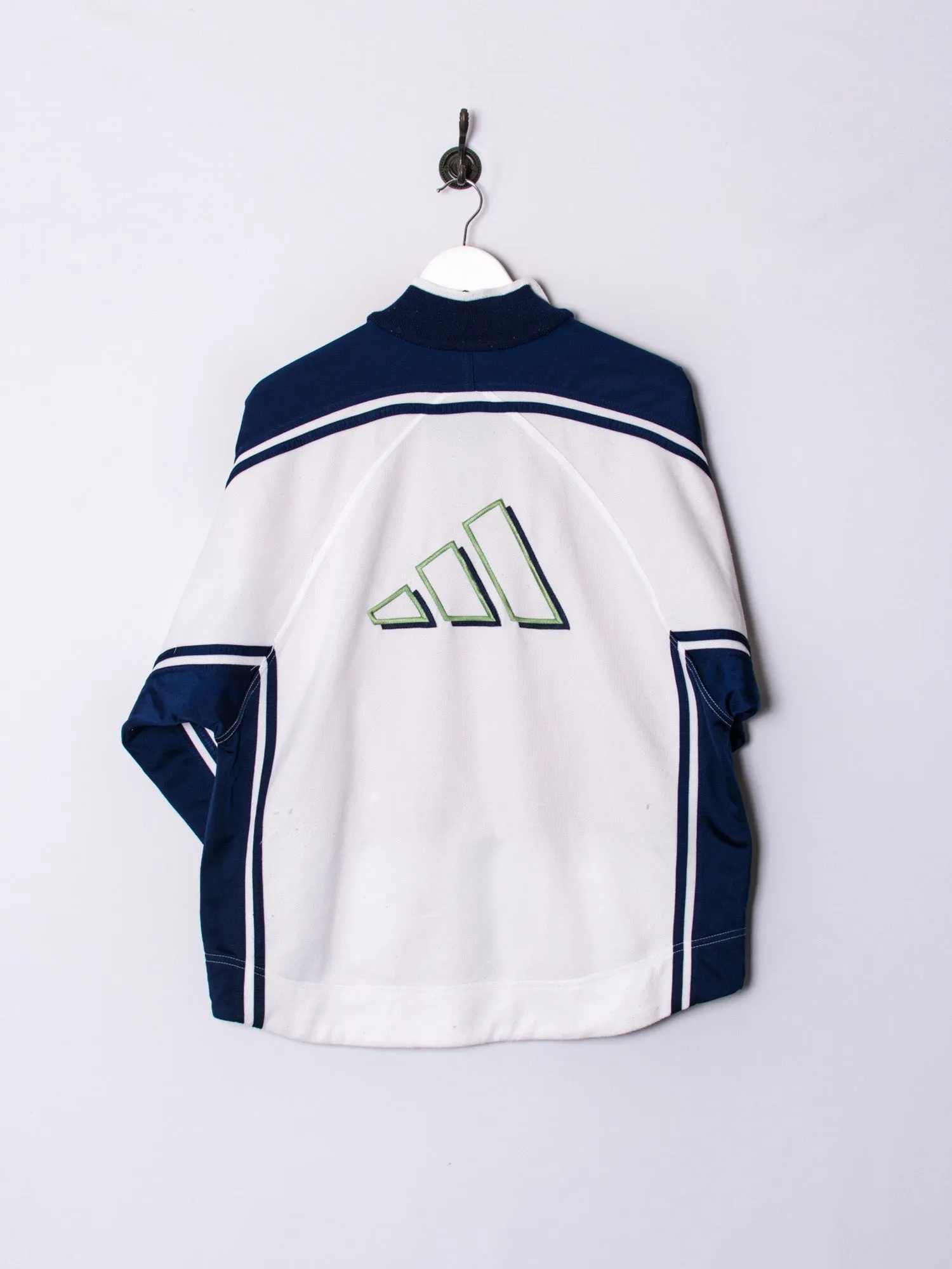Adidas Retro White & Blue Track Jacket