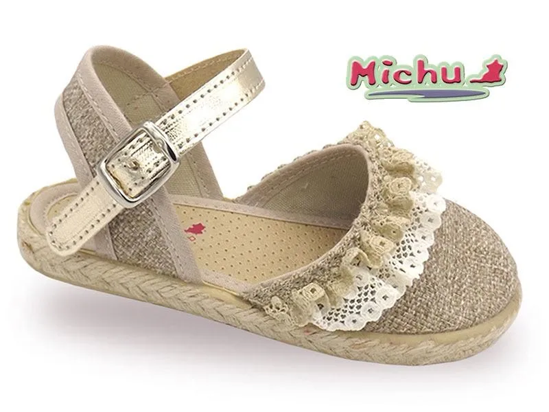 Alpargatas Valencianas Niña Modelo Encaje Michu