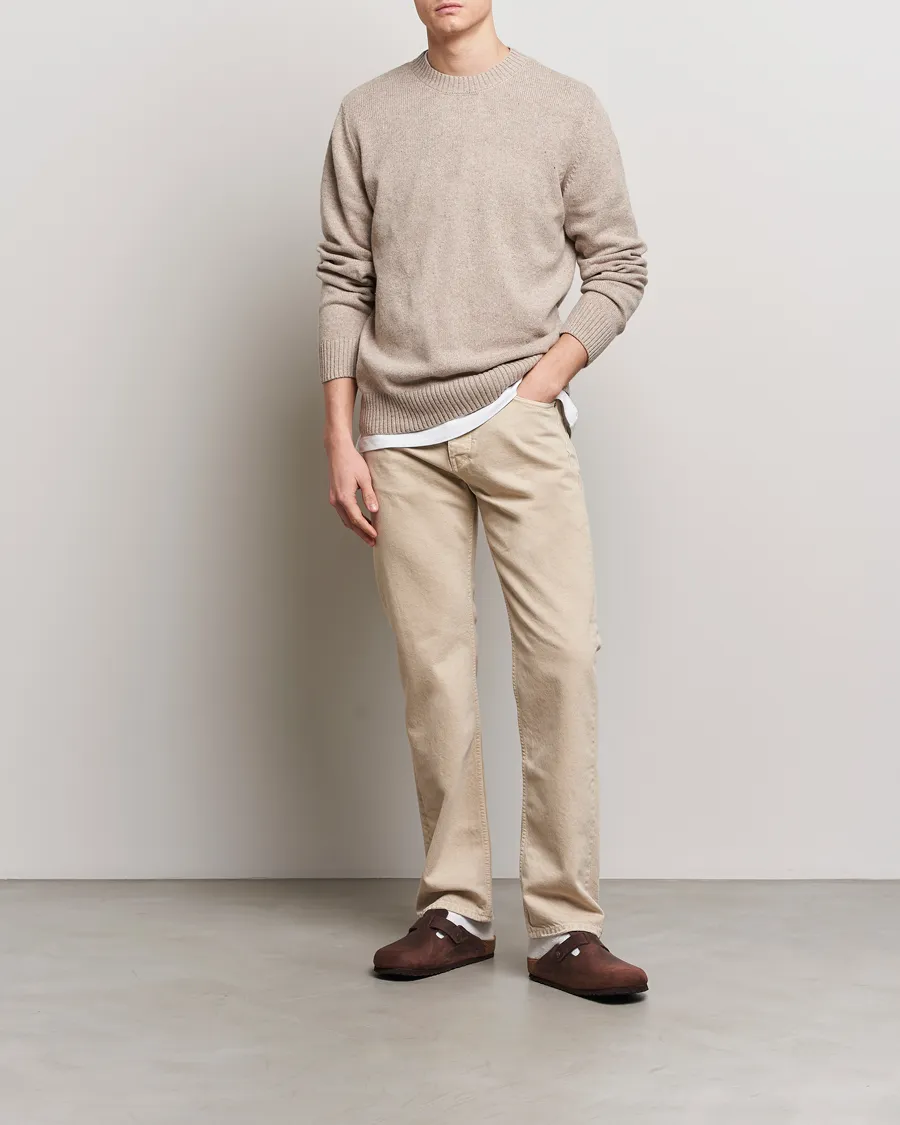 A.P.C. Pull Lucien Wool Knitted Sweater Beige