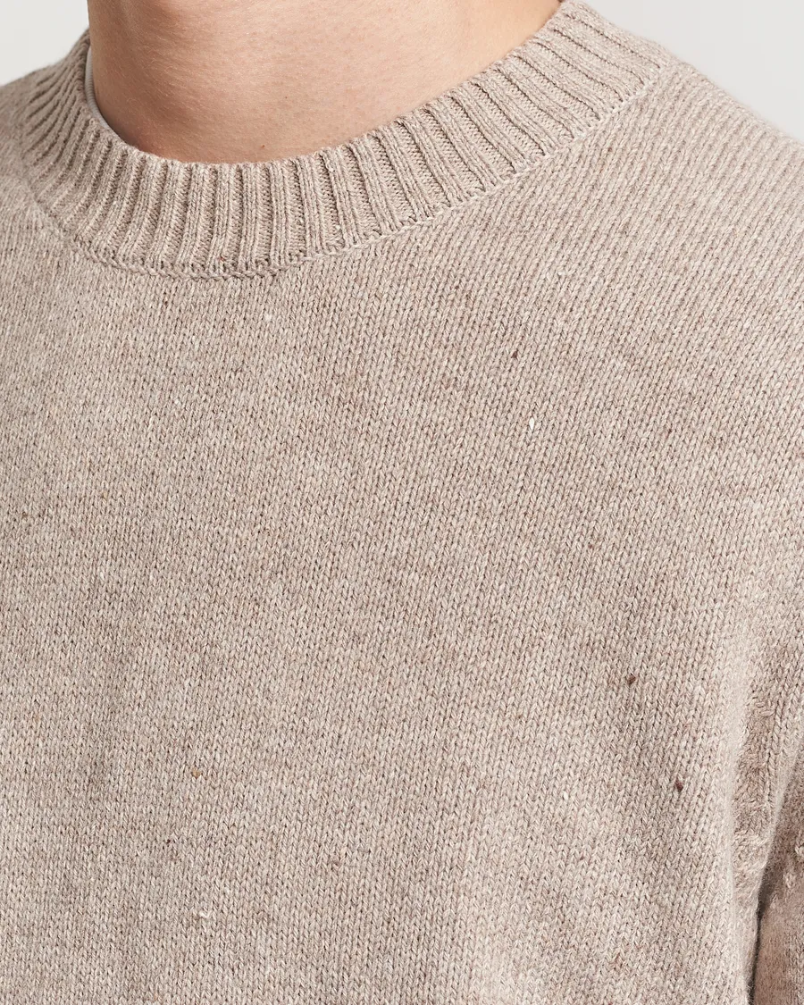 A.P.C. Pull Lucien Wool Knitted Sweater Beige