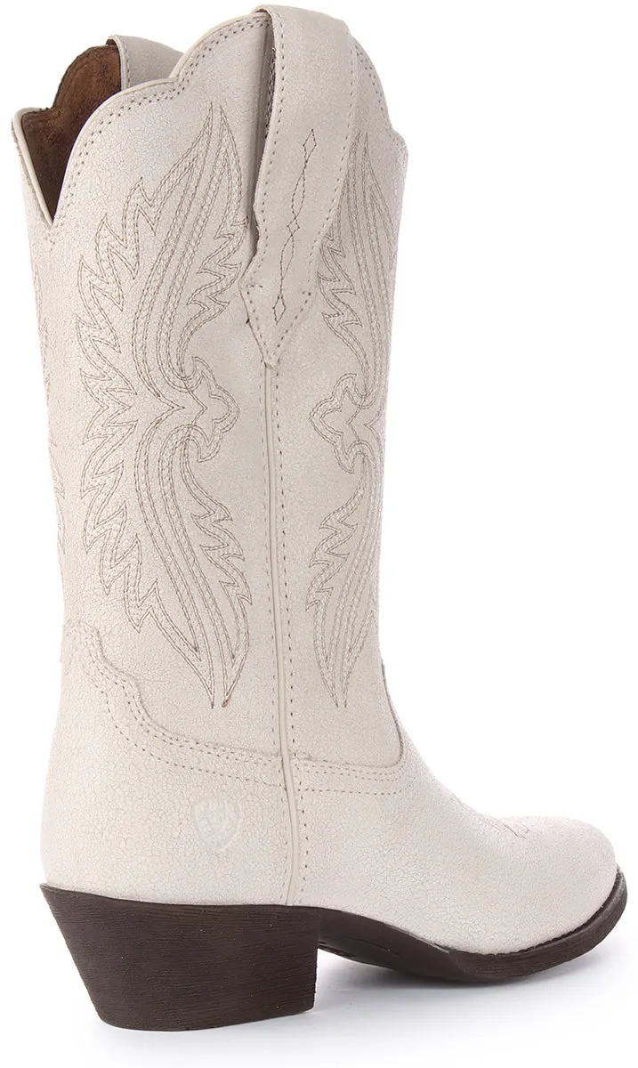 Ariat Heritage R Toe Inff White for Women