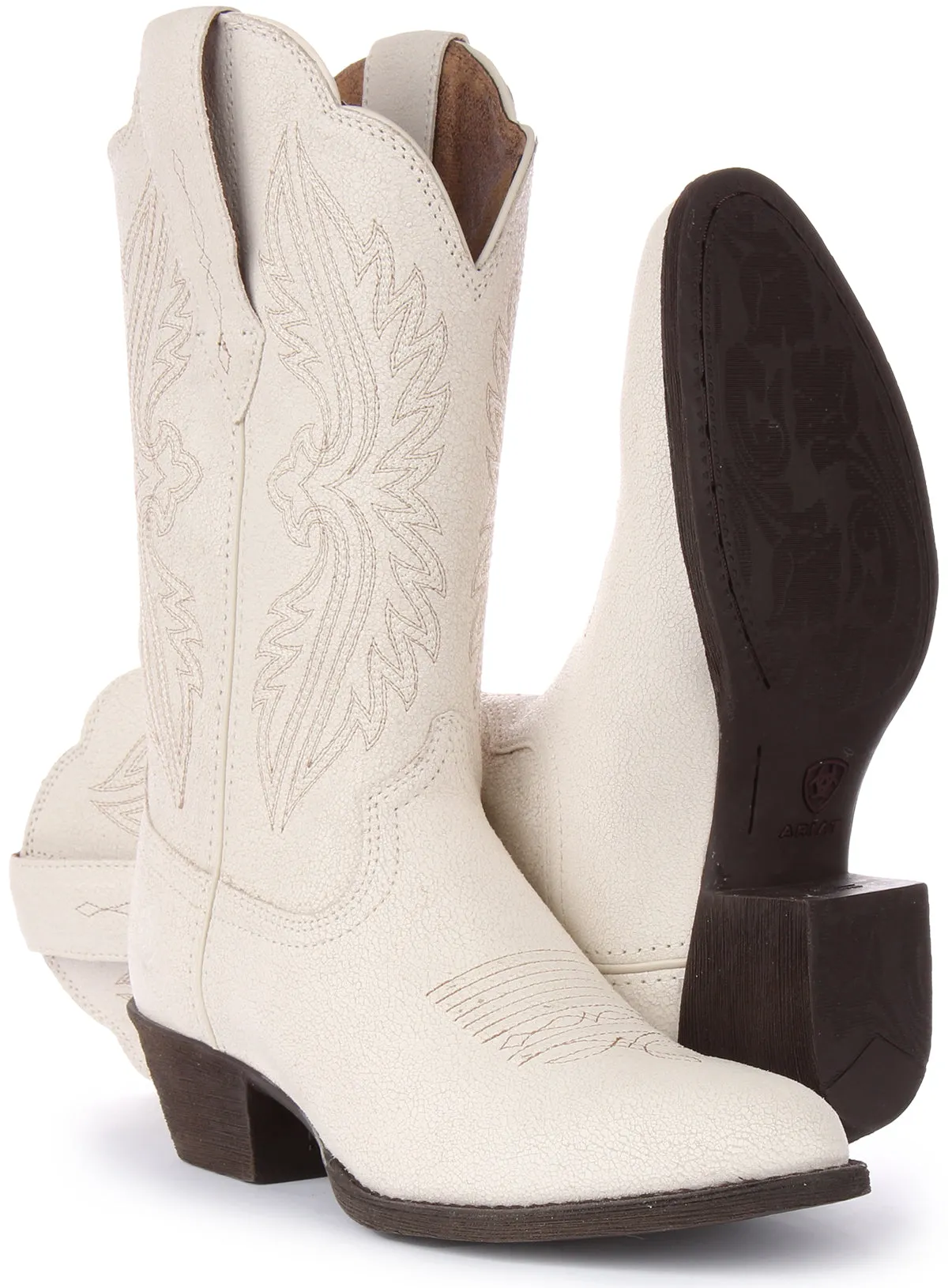 Ariat Heritage R Toe Inff White for Women