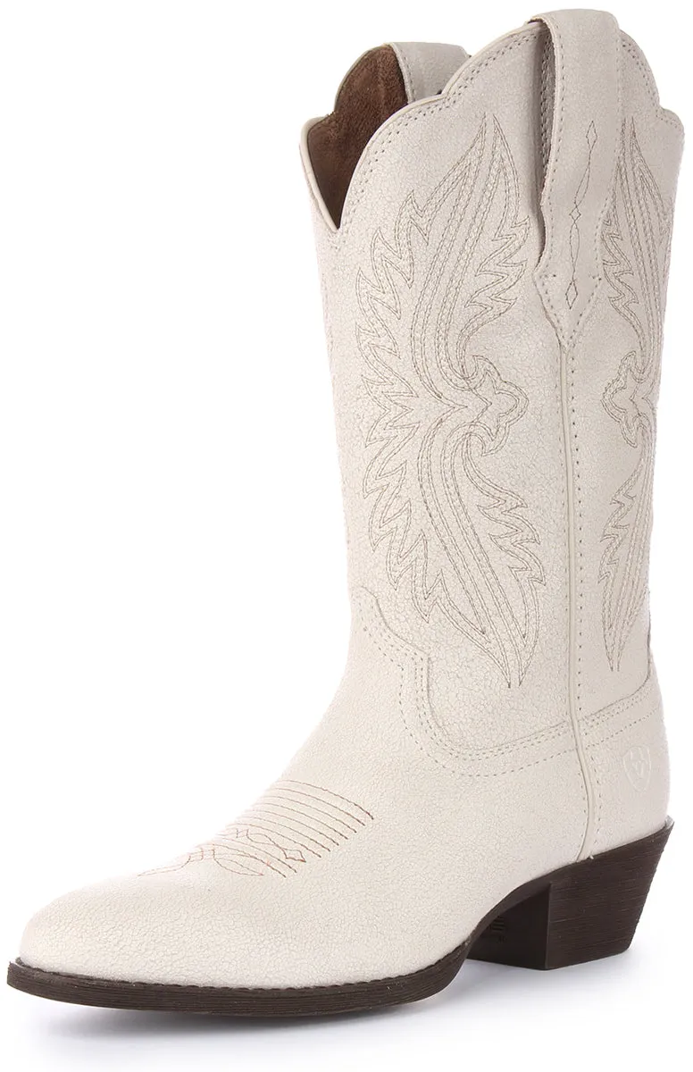 Ariat Heritage R Toe Inff White for Women