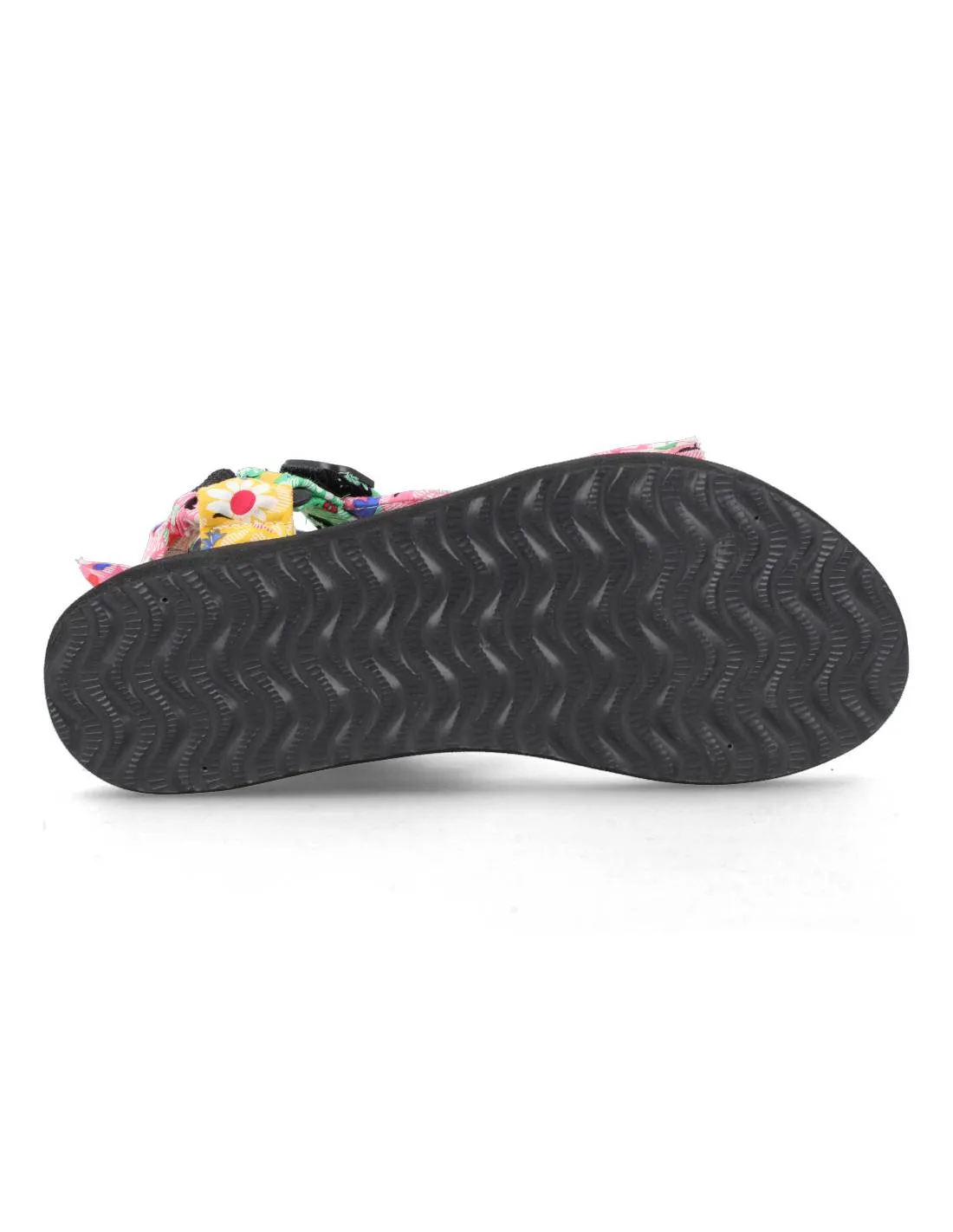 B&W  SANDALIA PLATAFORMA FLORES MULTICOLOR