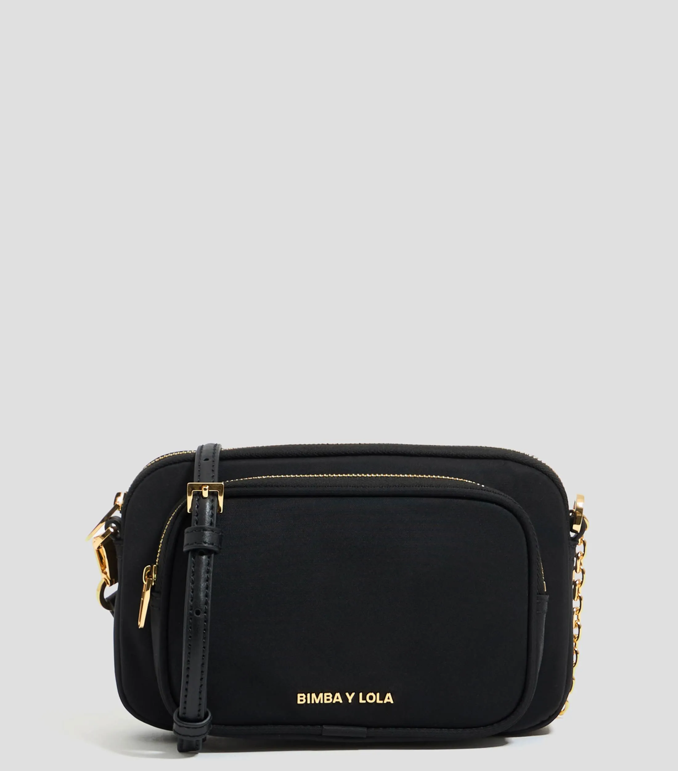 Bimba y Lola Bolso crossbody mini nylon negro Mujer