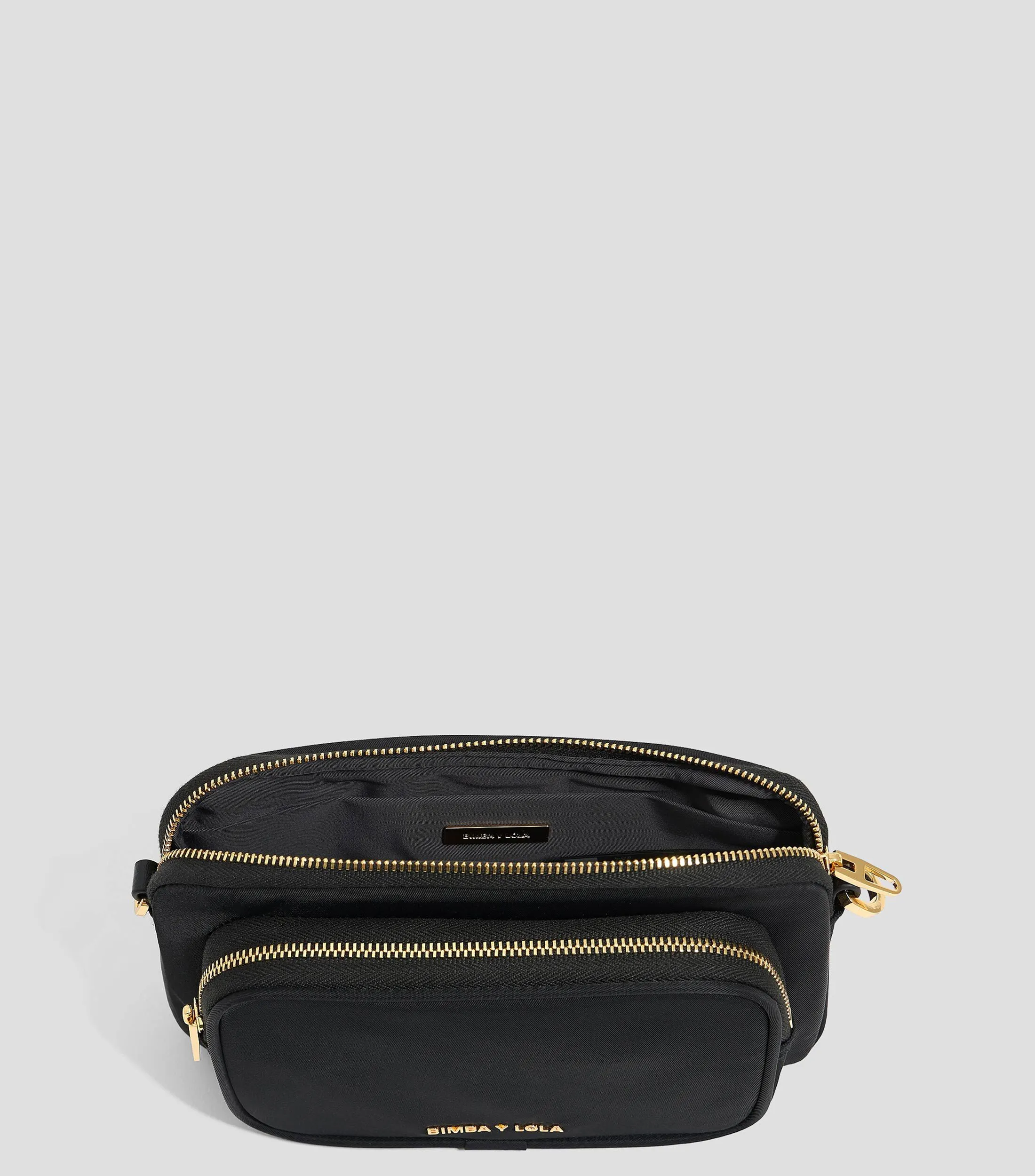 Bimba y Lola Bolso crossbody mini nylon negro Mujer