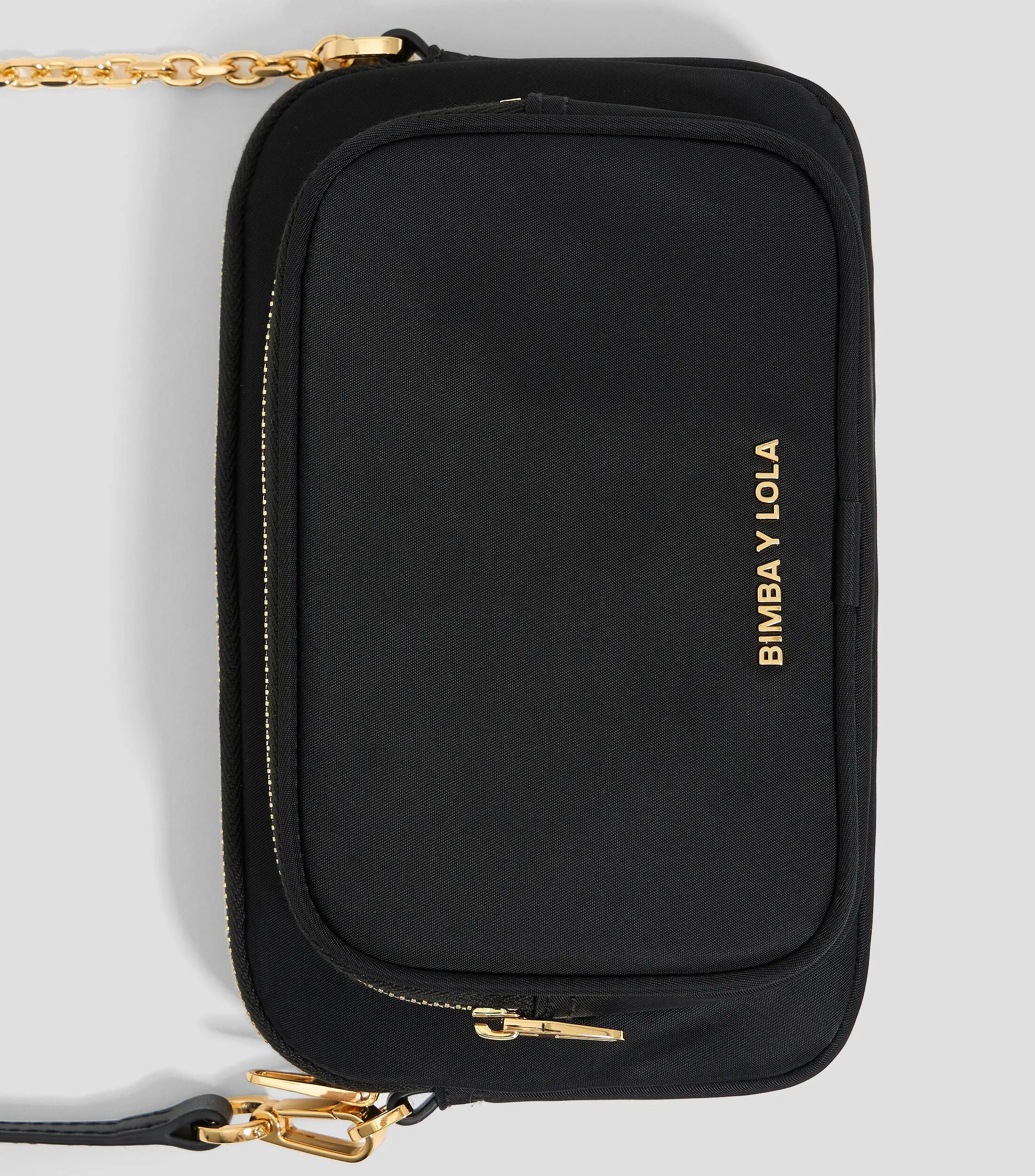 Bimba y Lola Bolso crossbody mini nylon negro Mujer