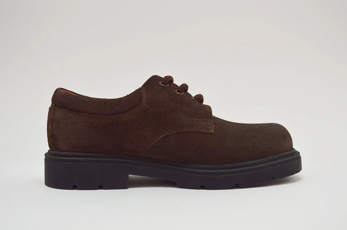 Blucher cordones serraje marrón niños