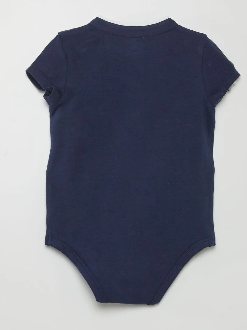 BODY DE PUNTO CON CUELLO MAO  AZUL