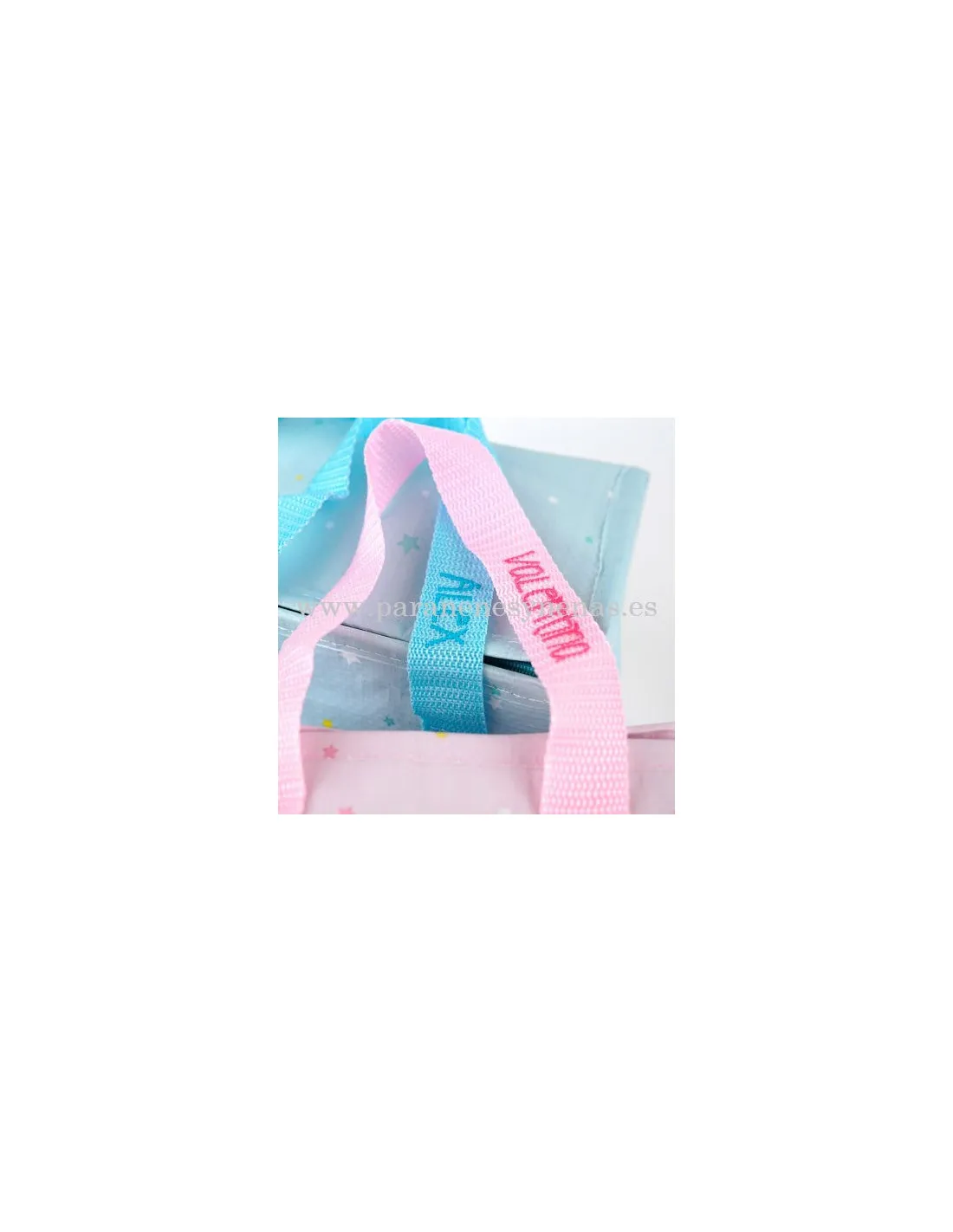 Bolsa Isotérmica Estrellitas Rosa personalizada de Mi Pipo
