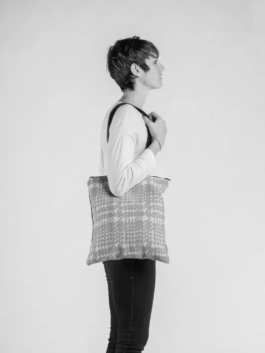 BOLSO TOTE DE TELA ZIGZAG MULTICOLOR