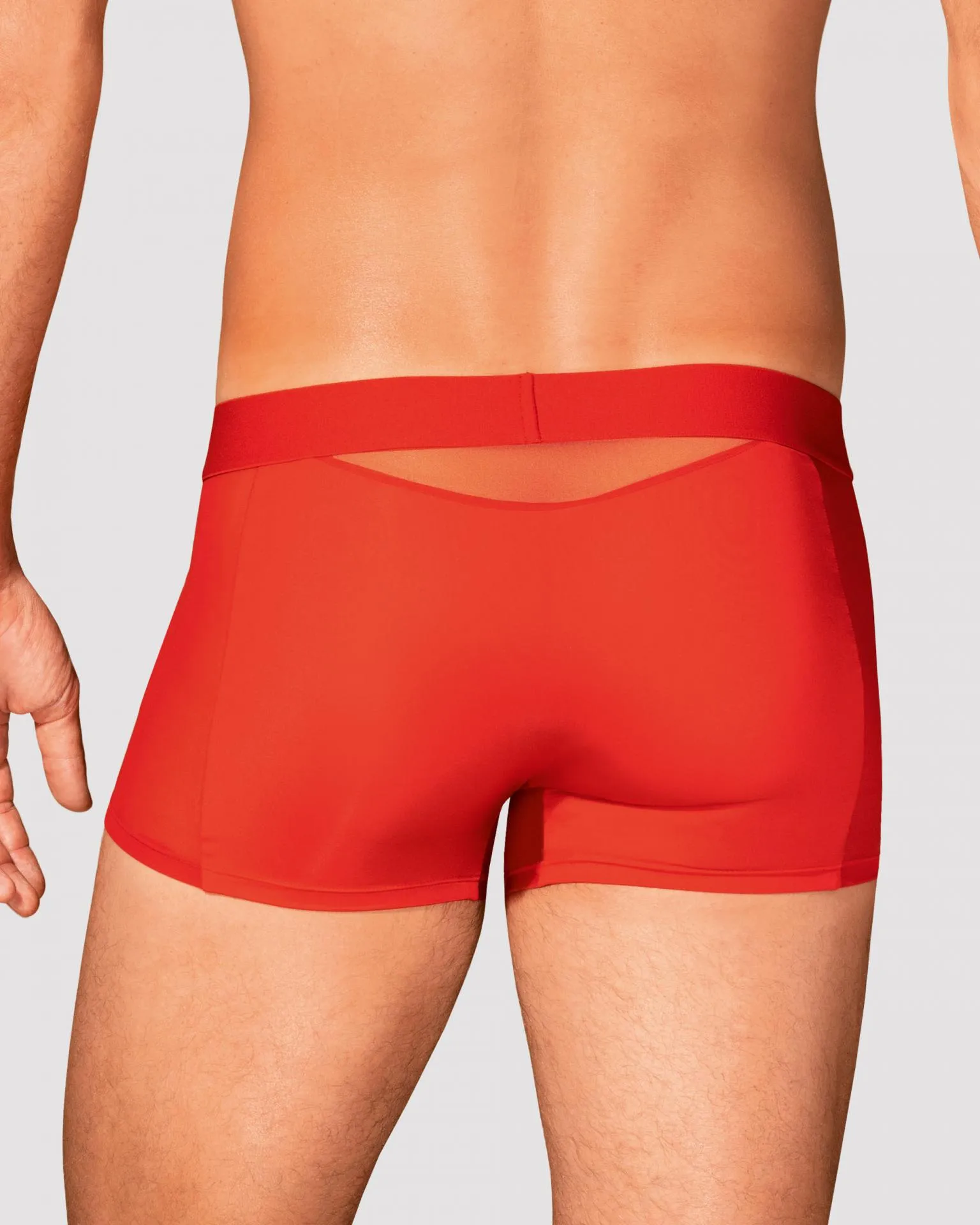 Boxer masculino intrigante rojo