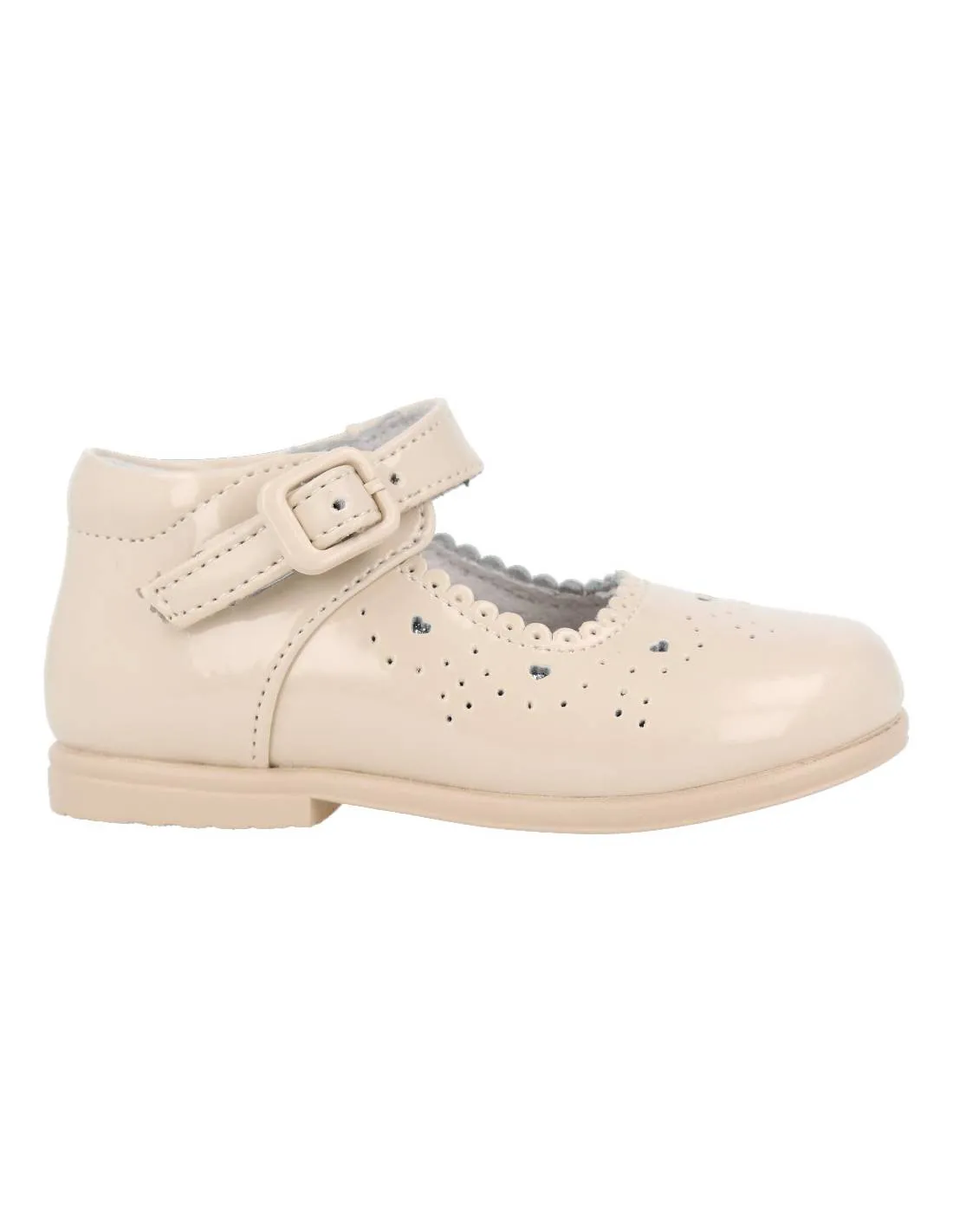 BUBBLE KIDS  MERCEDITA PIEL TROQUELADO BEIGE
