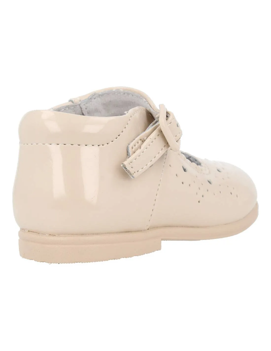 BUBBLE KIDS  MERCEDITA PIEL TROQUELADO BEIGE
