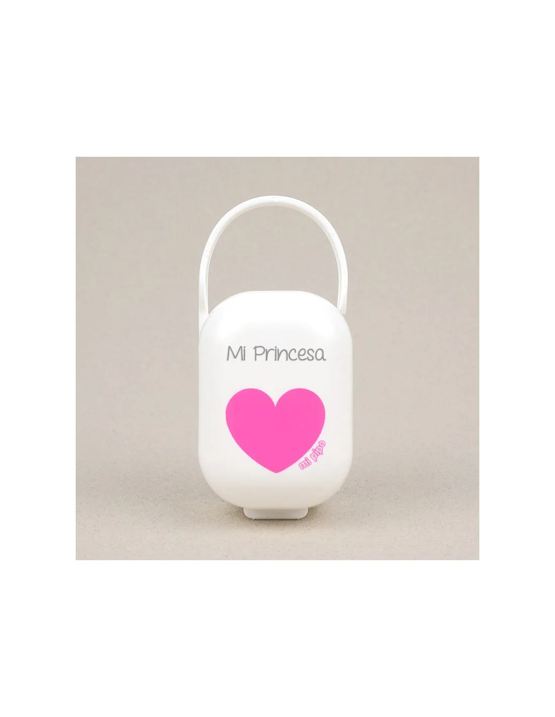 Cajita portachupete Corazón Fucsia personalizada de Mi Pipo