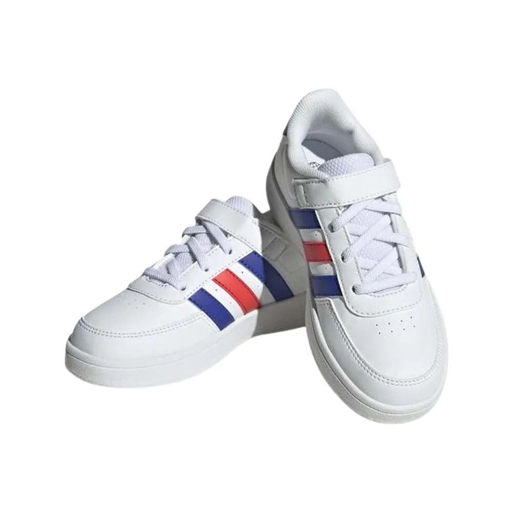 CALZADO ADIDAS NIñO BREAKNET 2 EL K BLANCO AZUL ROJO