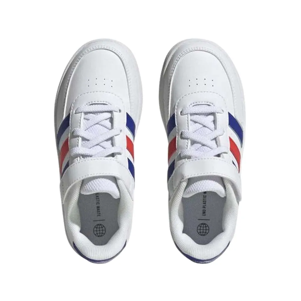 CALZADO ADIDAS NIñO BREAKNET 2 EL K BLANCO AZUL ROJO