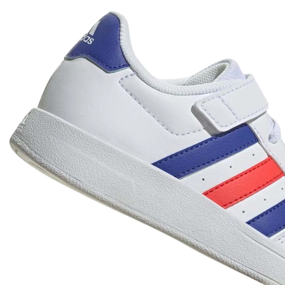 CALZADO ADIDAS NIñO BREAKNET 2 EL K BLANCO AZUL ROJO
