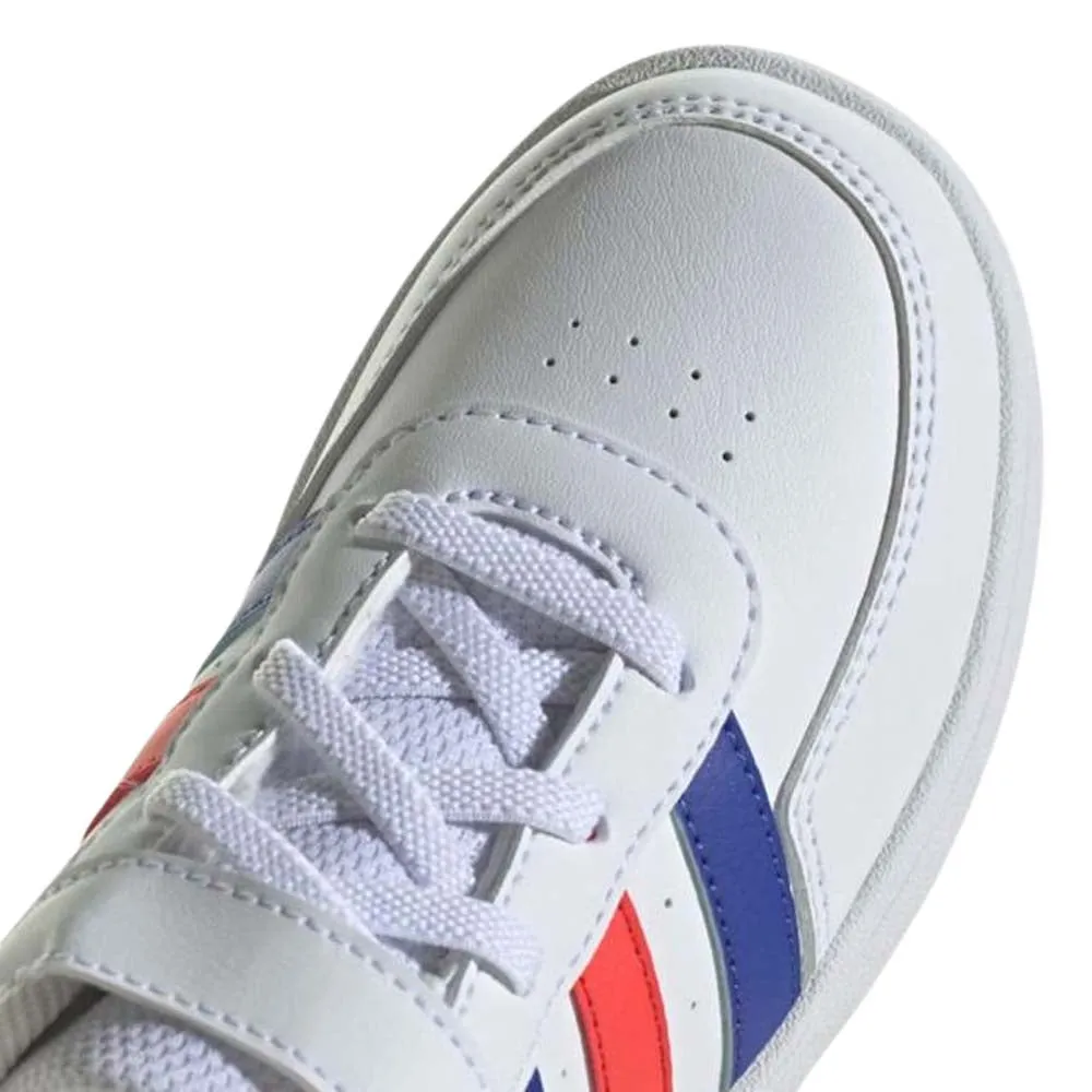 CALZADO ADIDAS NIñO BREAKNET 2 EL K BLANCO AZUL ROJO
