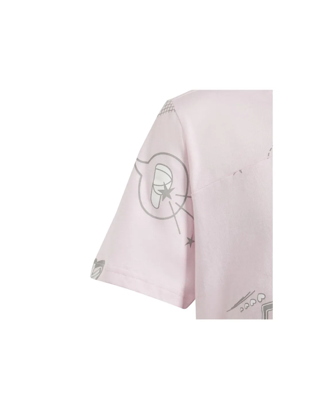 Camiseta adidas Brand Love Crop Niña Rosa