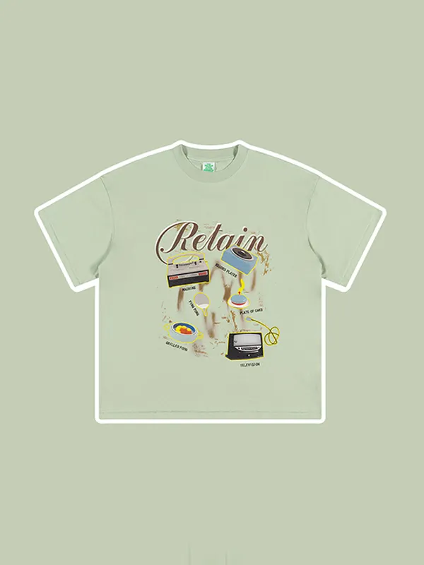 Camiseta holgada informal de manga corta para niñas adolescentes para niños y niñas