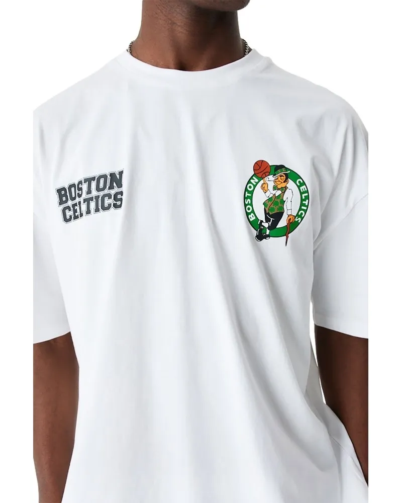 Camiseta new era blanca celtics nba large grphc bp os tee boscel