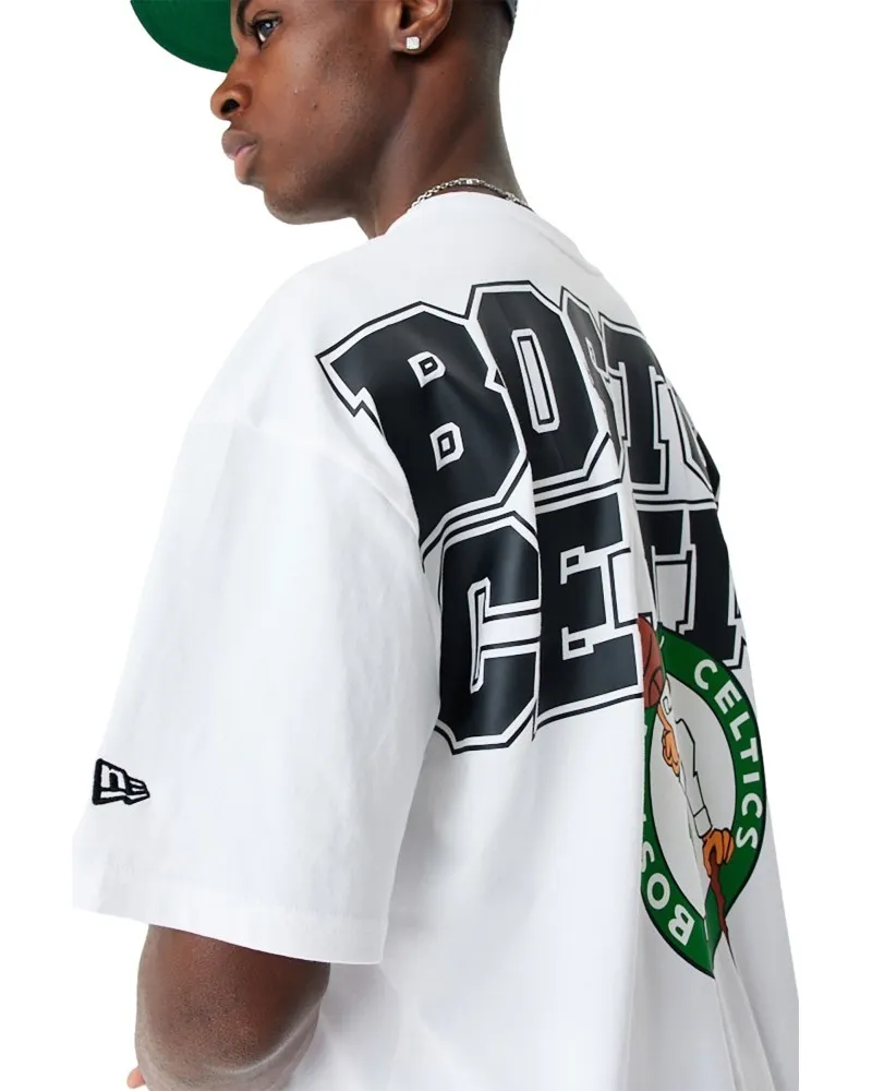 Camiseta new era blanca celtics nba large grphc bp os tee boscel