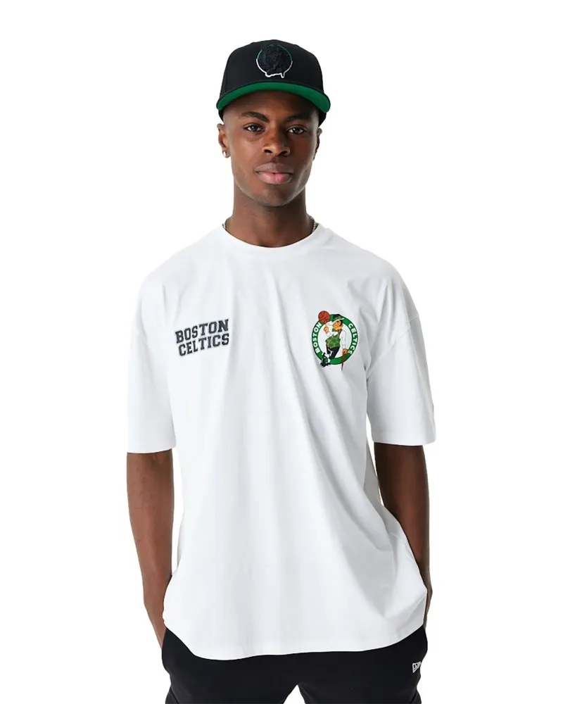 Camiseta new era blanca celtics nba large grphc bp os tee boscel