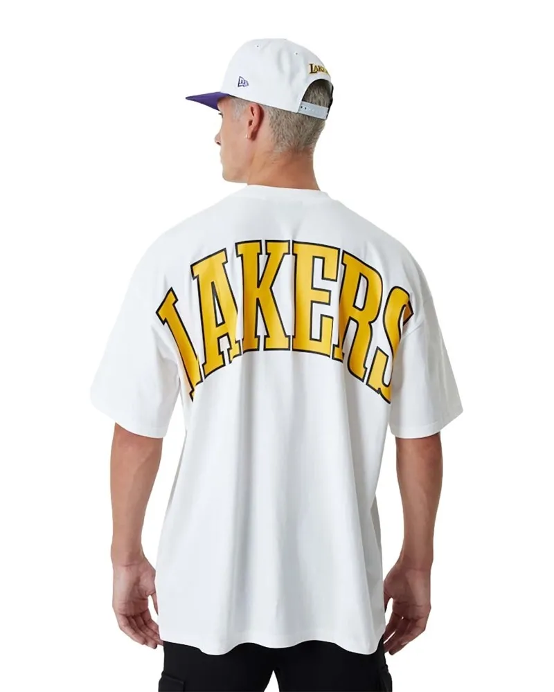 Camiseta new era blanca lakers nba infill logo os te
