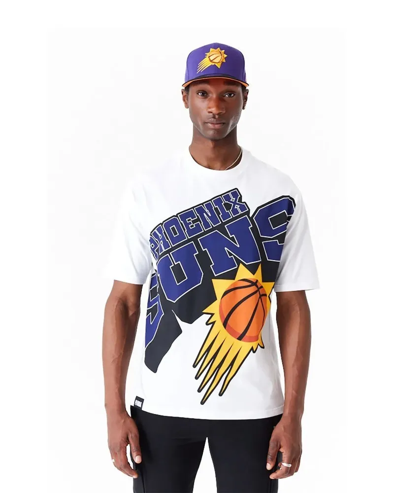 Camiseta new era blanca suns nba large wrdmrk os tee phosun