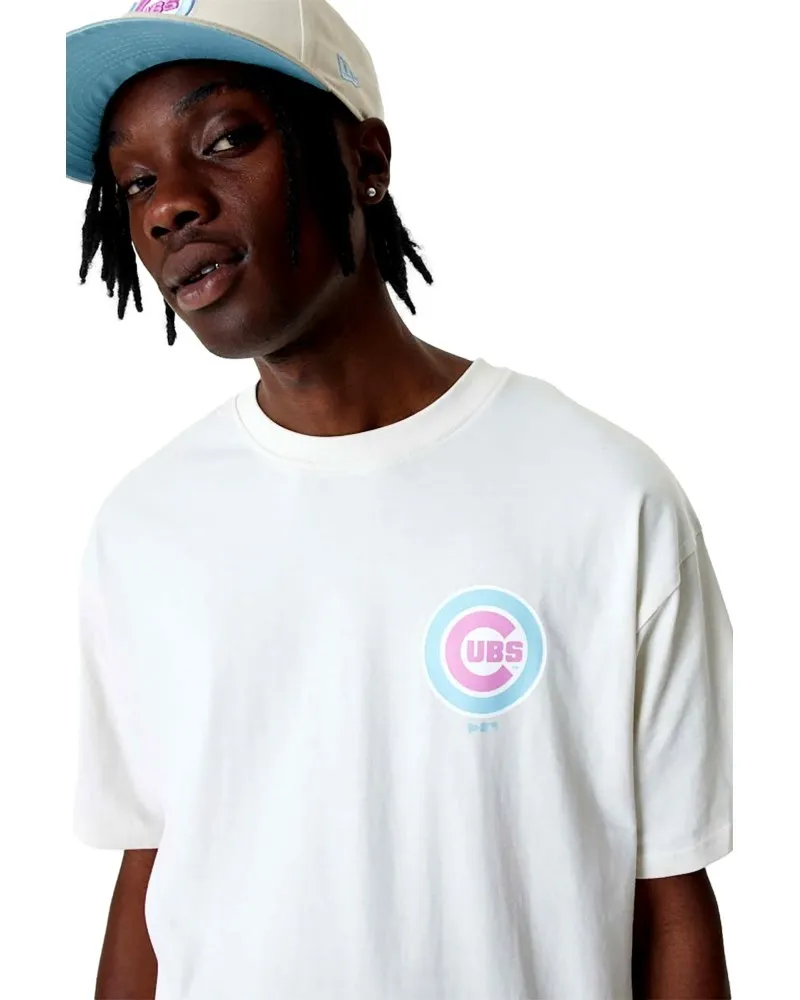 Camiseta new era blancqa cubs mln pastel os tee chicub