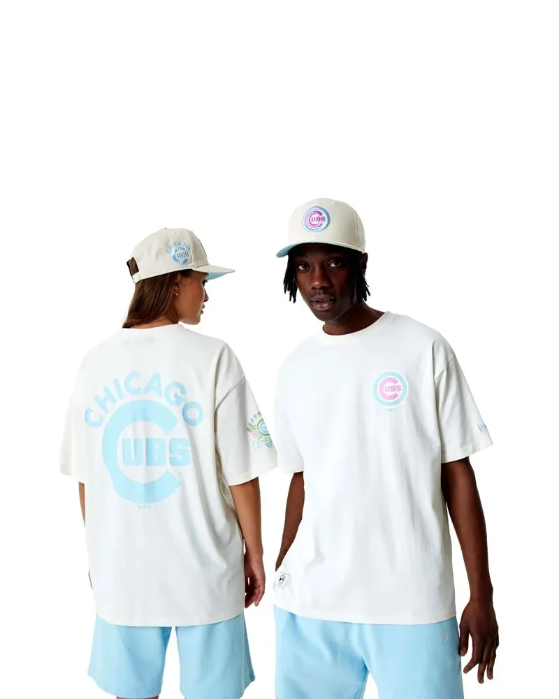 Camiseta new era blancqa cubs mln pastel os tee chicub