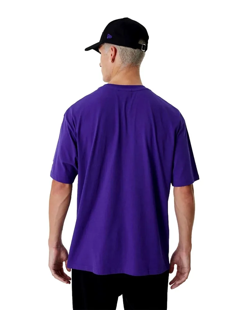 Camiseta new era morada lakers nba floral graphic os tee
