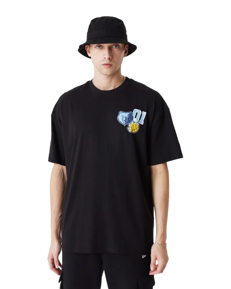 Camiseta new era negra grizzlees arch wrdmrk os tee memgri