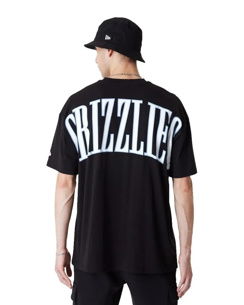 Camiseta new era negra grizzlees arch wrdmrk os tee memgri