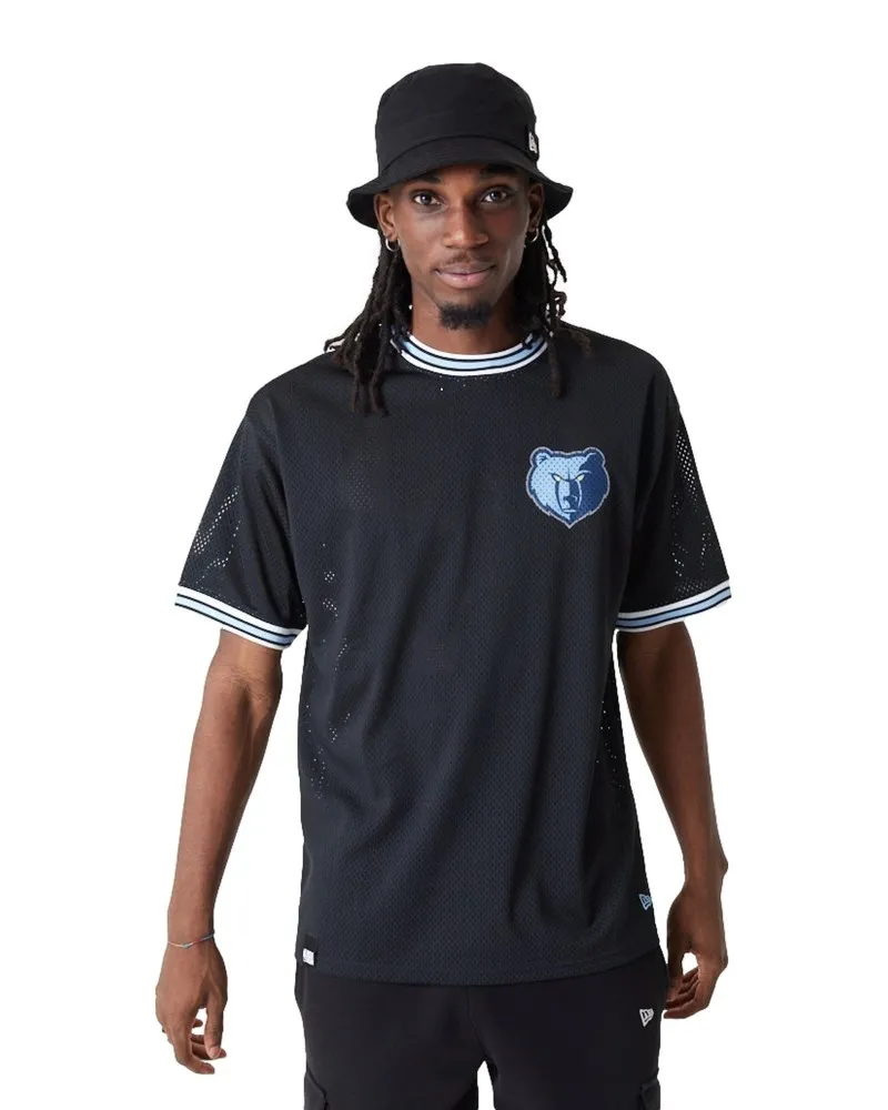 Camiseta new era negra grizzlees nba os mesh tee memgri