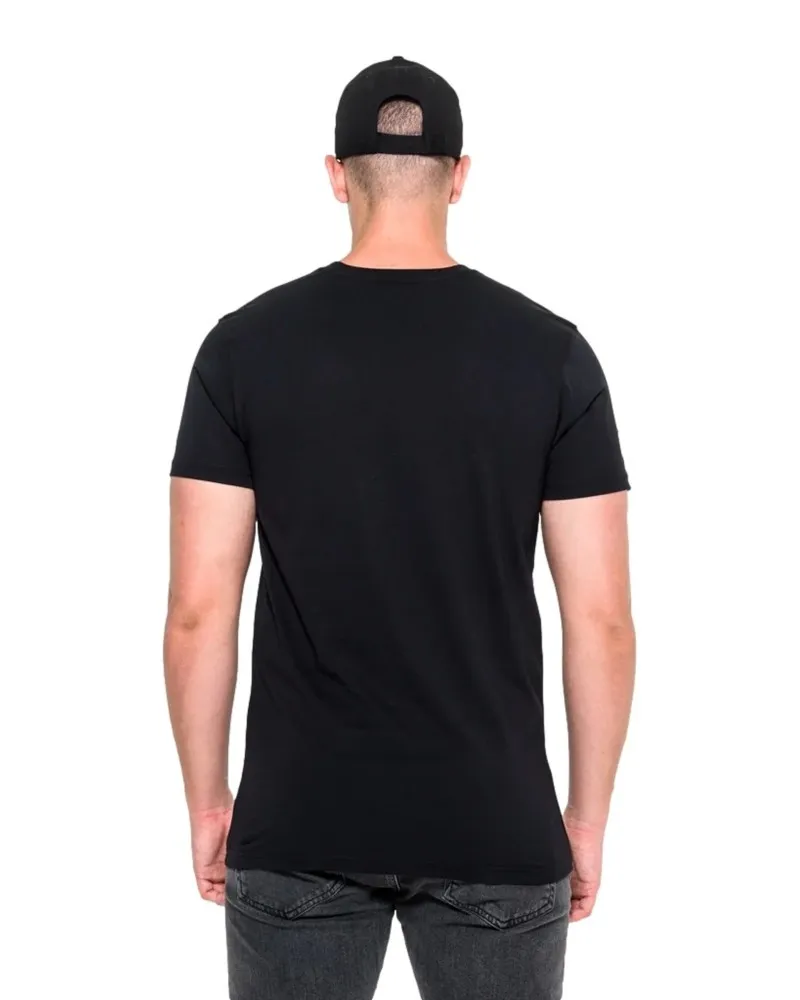 Camiseta new era negra kansas chiefs team logo tee
