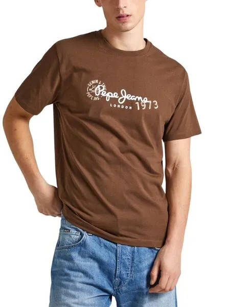 Camiseta Pepe Jeans Camille Marrón Para Hombre