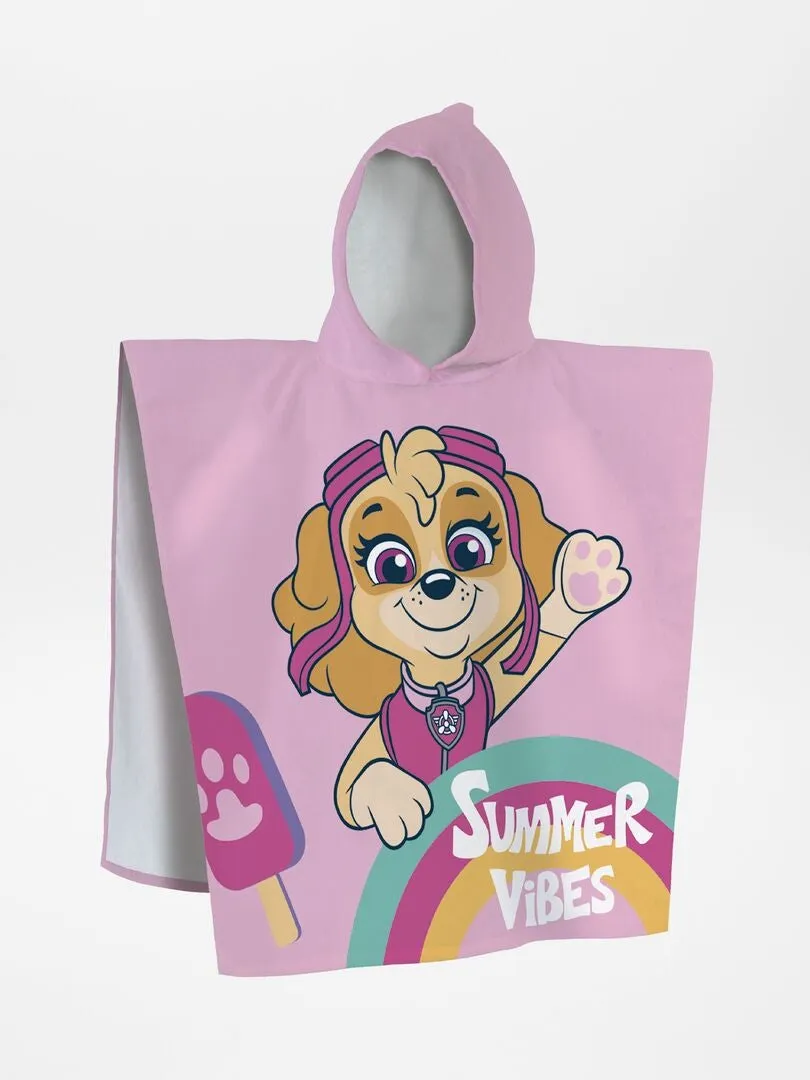 CAPA DE BAñO 'LA PATRULLA CANINA'  ROSA