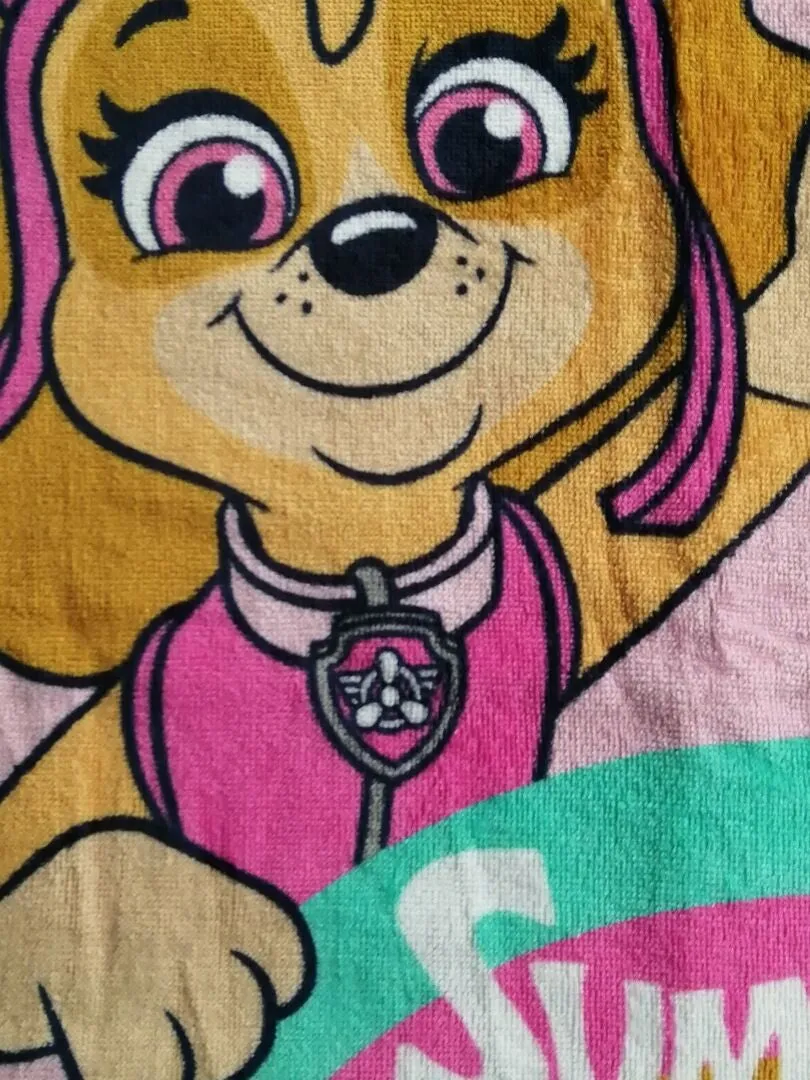 CAPA DE BAñO 'LA PATRULLA CANINA'  ROSA