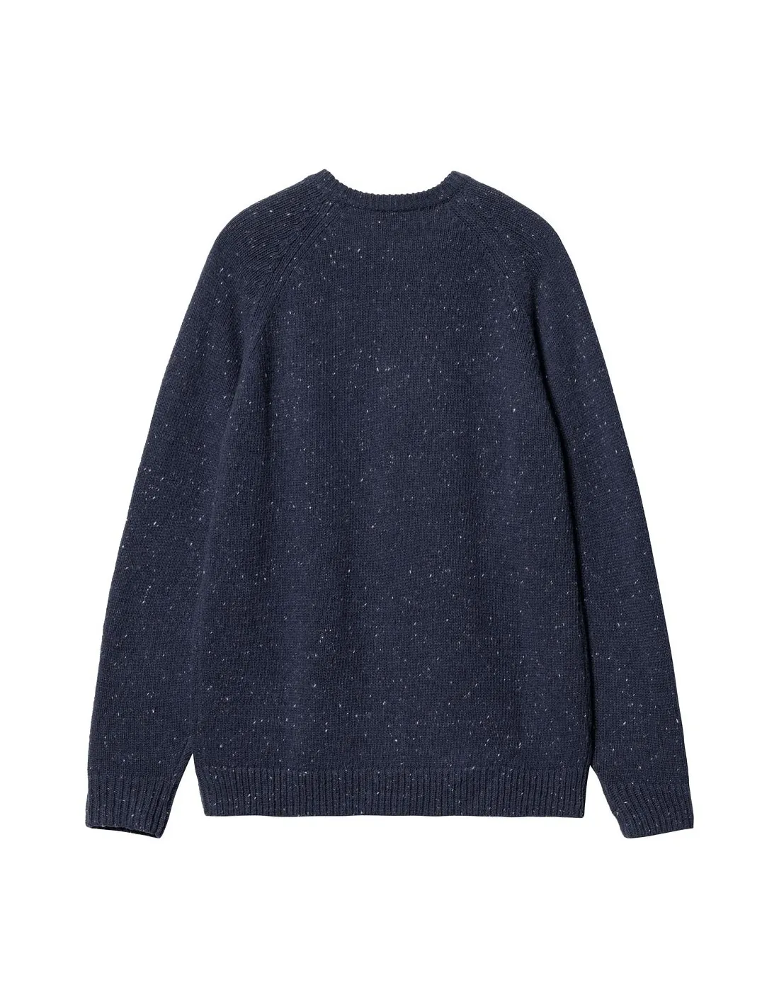 CARHARTT WIP ANGLISTIC SWEATER SPECKLED AIR FORCE BLUE