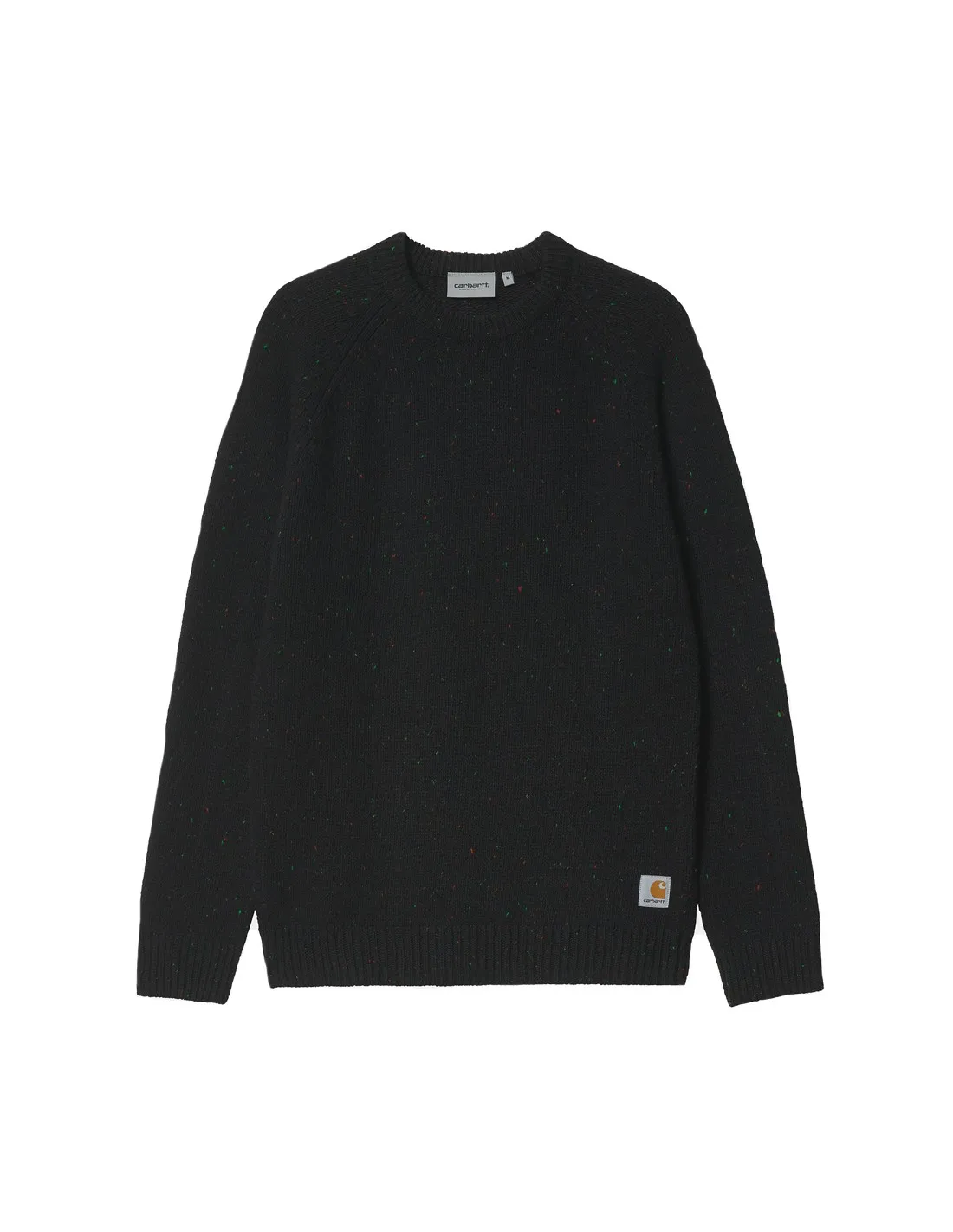 CARHARTT WIP ANGLISTIC SWEATER SPECKLED BLACK